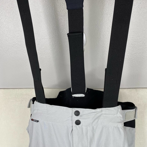 Women's Eider Grey & Black Gortec Snow Bibs, Skiing/Snowboarding-XL - Picture 13 of 14